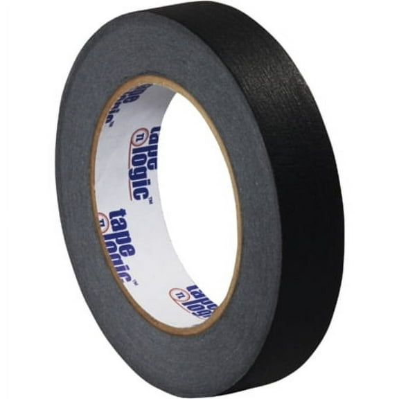 Tape Logic 1" x 60 Yards Masking Tape Black 12 Rolls (T93500312PKB)
