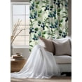 thumbnail image 4 of Sheer Curtains 72 Inches Long, Blueberry Botanical Semi Sheer Curtains Light Filtering Window Treatment, Spring Leaves Branches Farmhouse Privacy Voile Drapes for Living Room Bedroom 52x72 Inch, 4 of 7