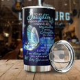 thumbnail image 3 of Daughter Tumbler - Gifts For Daughter On Mothers Day, Christmas - Daughter Cup - To My Daughter Coffee Mug - Gifts for Daughter From Mom, Mother - Butterfly Daughter Tumbler, 3 of 7