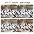 thumbnail image 7 of ODIKA Symmetrical Feline Border Whimsical Kitten Tracks Round Print Refined Structured for Home Office, Hallway, Laundry Room, Non-Slip Chair-Friendly, 7 of 7