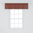 thumbnail image 2 of Ambesonne Abstract Window Valance, Oriental Psychedelic Art, 54" X 12", Vermilion Dark Taupe, 2 of 3