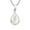 White, variant on Captivating Abalone Shell Teardrop Sterling Silver Pendant Necklace for Women Adult