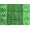thumbnail image 1 of Ahgly Company Indoor Rectangle Abstract Emerald Green Modern Area Rugs, 7' x 9', 1 of 4