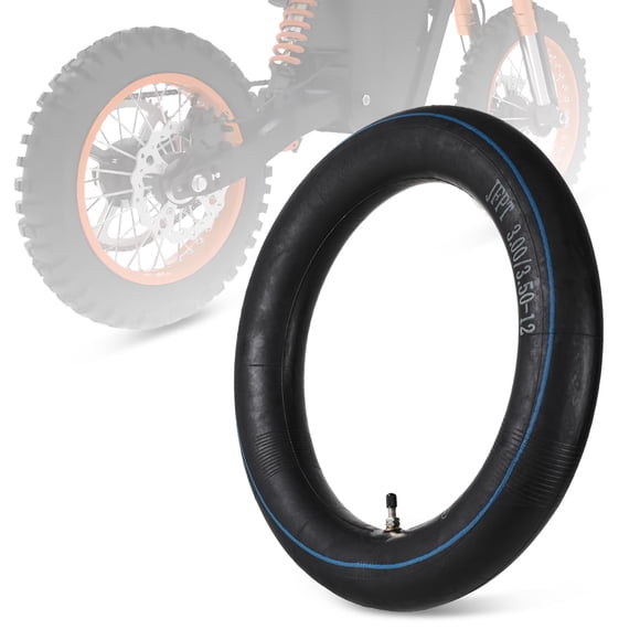 Cámara de aire USTPO 3.00/3.50-12 válvula TR4 para rueda trasera de ebike