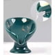 thumbnail image 3 of Green-leaf Jabonera De Cerámica con Drenaje, Jabonera Autodrenante En Forma De Hoja, Jabonera Fácil De Limpiar para Ducha, Baño, Cocina, Fregadero, Bañera, Joyería De Cerámica Bla, 3 of 5