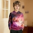 thumbnail image 5 of SOFTCCLO Girls Hoodies Space Galaxy Print Pullover Hoodie Top Casual Cozy Hoodies for Girls Size 3-4Y, 5 of 8