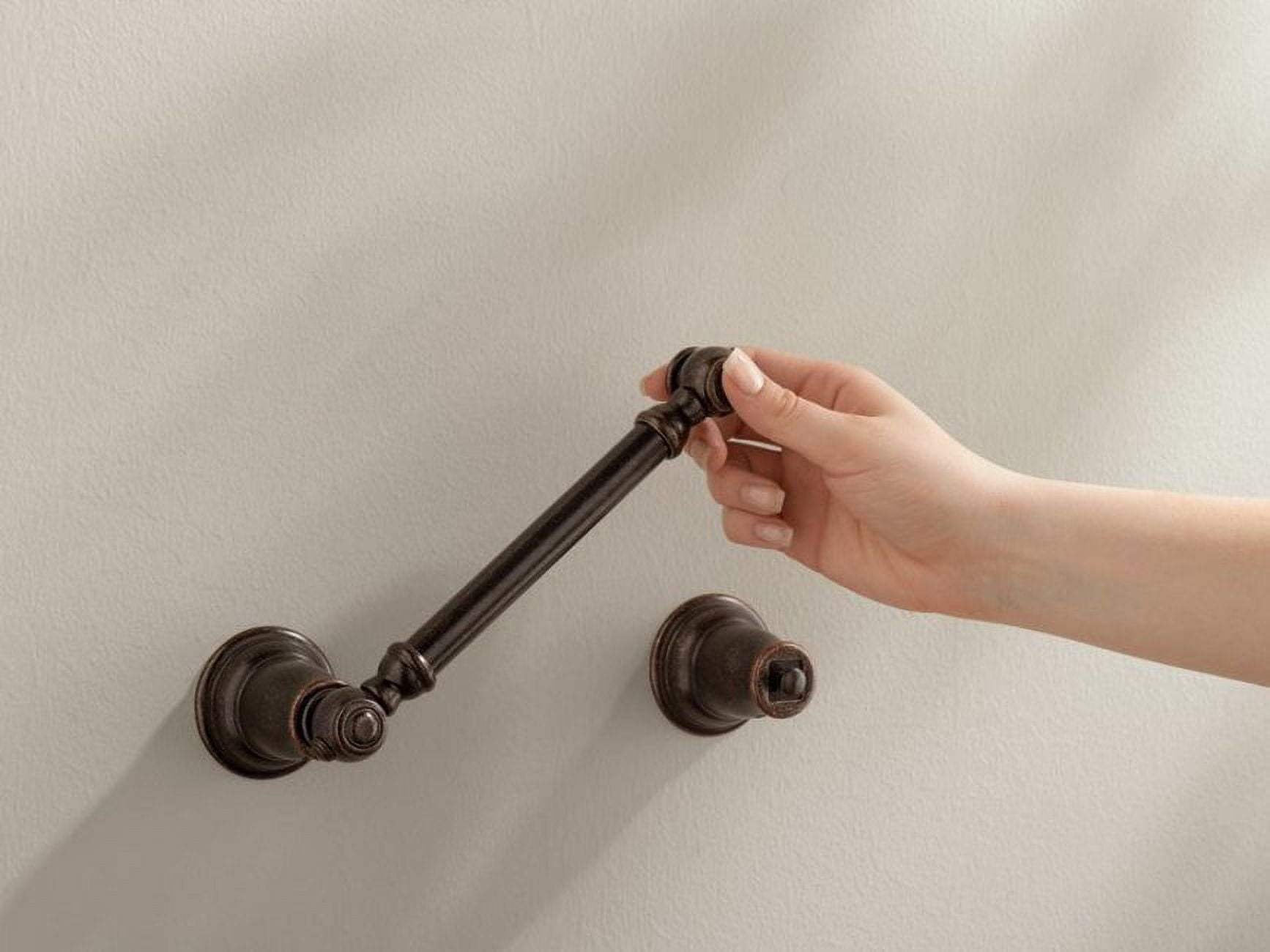 Moen YB5408BN Kingsley Pivoting Toilet Paper Holder, Brushed Nickel