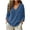 Navy, variant on SAWOBUUN Women V Neck Long Sleeve Corduroy Top Casual Loose Fit Solid Pullover Shirt for Fall Winter