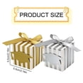 thumbnail image 3 of Small Gift Boxes, Creative Favor Boxes Paper Gift Boxes with Ribbon & Graduation Caps Decor for Presents, Crafting, Cupcake Boxes, Gifts, Candy Boxes for Commencement Party, 1Pc(Gold,2x2x2"), 3 of 9