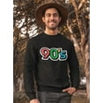 thumbnail image 2 of 90's Vintage Art Background Sweatshirt Men -Image by Shutterstock, Male Large, 2 of 4