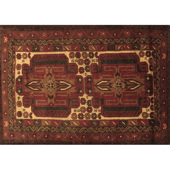 Ahgly Company Indoor Rectangle Persian Brown Traditional Area Rugs, 5' x 8'