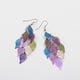 thumbnail image 4 of Pendientes de hojas de moda de color, pequeños pendientes de nueve piezas, pendientes de piezas de computadora europeas y americanas, accesorios de cobre, joyería, 4 of 6