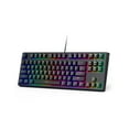 thumbnail image 1 of AUKEY Clavier de Jeu Mécanique TKL avec Commutateurs RVB et Rouges, Clavier Filaire à 87 Touches avec Anti-Ghosting et Logiciel de Jeu pour PC et Mac KM-G14, 1 of 6