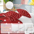 thumbnail image 3 of Saint Valentine's Day Bedding 3 Piece Duvet Cover Set Twin Size, Red Love Heart Romantic Soft Microfiber Comforter Cover with Zipper Closure & Pillowcases, Wrinkle & FadeResistant Quilt Cover, 3 of 9