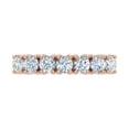 thumbnail image 3 of 1 Carat 7-Stone Diamond Wedding Band Ring in 14K Rose Gold (Ring Size 4.25) (SI1-SI2 Clarity), 3 of 4