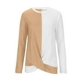 thumbnail image 5 of Aloohaidyvio Long Sleeve Tops,Women's Basic T Shirts Casual Long Sleeve V Neck Loose Fit Plain Tunic Tees Tops Blouse, 5 of 6