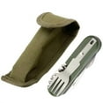 thumbnail image 4 of BadyminCSL Stainless Steel Portable Outdoor Camping Cutlery Set Foldable Knife Fork and Spoon Combo Multifunctional Travel Utensils Trioes, 4 of 9