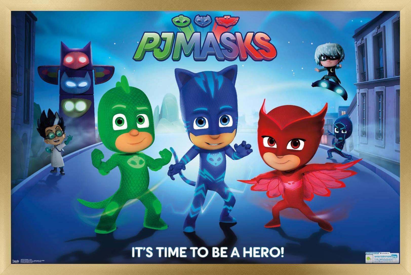 ポスター pj PJ Masks - Its Time To Be A Hero Wall Poster, 14.725