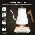 Ecorelax Gooseneck Tea Kettle,±1℉ Temperature Control Electric Kettle