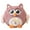 Pink Purple, variant on nvzhuang Cute Halloween Owl Plush Toy Soft Throw Pillow Stuffed Bird Dolls for Birthday Party Gifts Funny Decoration