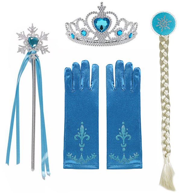 Disfraz de Elsa para niña, vestido de princesa para fiesta, ropa de terciopelo para carnaval, Invierno Fivean unisex