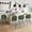 Green, variant on Carolayne 26.5" Swivel Bar Stools Set of 3, Modern Fabric Counter Height Bar stools with Back & Removable Cushion for Kitchen Island, Linen Color