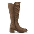 thumbnail image 2 of Pennysue Women's Knee High Boots Brown 2 Inch Side Zipper Boots 7M, 2 of 9