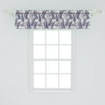 thumbnail image 2 of Ambesonne Tropical Window Valance, Pinnate Banana Leaves Art, 54" X 12", Pale Teal Blush, 2 of 3