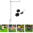 thumbnail image 3 of 1 Set of Garden Flag Holder Stand Yard Flag Holder Banner Flag Pole Outdoor Yard Flags Stand Premium Garden Flag Pole Flag Display Rack for Garden Yard Summer, 3 of 8