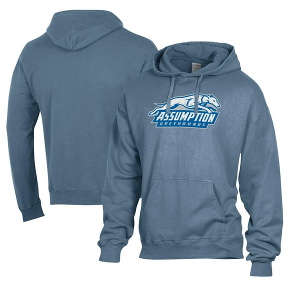 Men's Comfort Wash  Blue Assumption Greyhounds Lightweight Fleece Pullover Hoodie