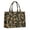 Black Yellow White, variant on Large Capacity Tote Bag,Black White Stripe Leopard Sunflower Pattern Handbag Fashion Luxury Tote Bag,15.7"x13"x 5.1" Inches,Laptop Compatible