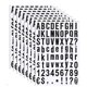 thumbnail image 1 of Number and Alphabet Stickers Self Adhesive for Decoration Use 10 Sheets, 1 of 3