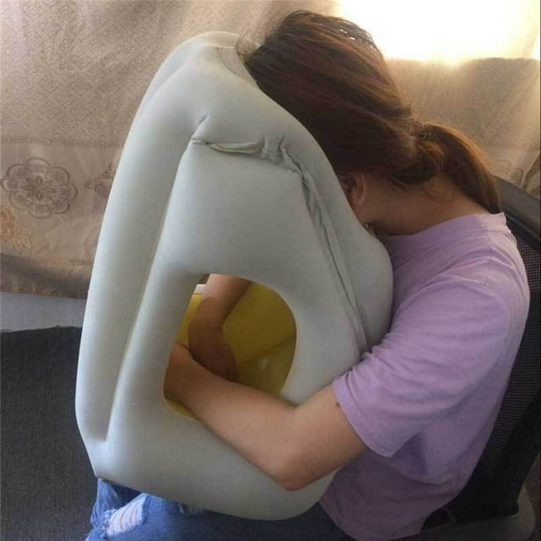 Woollip: An Inflatable Travel Pillow For Sleeping On Planes