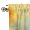 thumbnail image 4 of Suflower Curtain Valances Set Country Farmhouse Plant Pastoral Floral Kitchen Curtains 24&nbsp;inch Length Rod Pocket Valance and Tiers 3 Piece Set Small Bedroom Bathroom Laundry Decor, 4 of 9