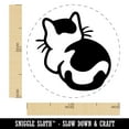 thumbnail image 2 of Cat Backside Self-Inking Rubber Stamp Ink Stamper - Brown Ink - Medium 1 Inch, 2 of 7