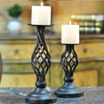 thumbnail image 4 of Decorative Candle Holder , Metal Pillar Romantic Candlesticks, for Fireplace, Dining Table, Gifts, 4 of 5