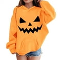 thumbnail image 4 of Mercatoo Halloween Sweatshirts for Boys Girls Cute Pumpkin Hoodie Long Sleeve Pocketed Pullover Shirts Fall Winter Warm Tops, 4 of 4