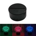 thumbnail image 1 of Luz De Noche Led 3D Táctil Colorida En Forma De Loto Para Dormitorio, Sala De Estar Al Aire Libre Monstrate HA015971-00, 1 of 7