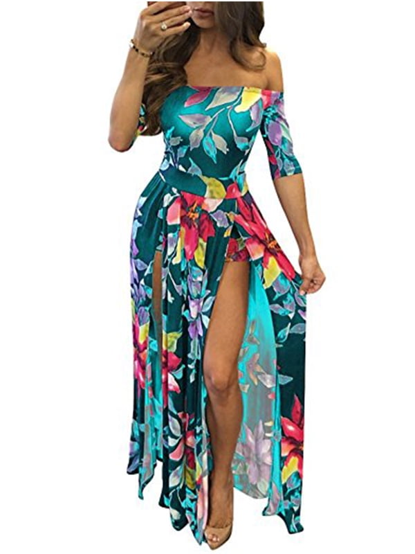 maxi romper dress walmart