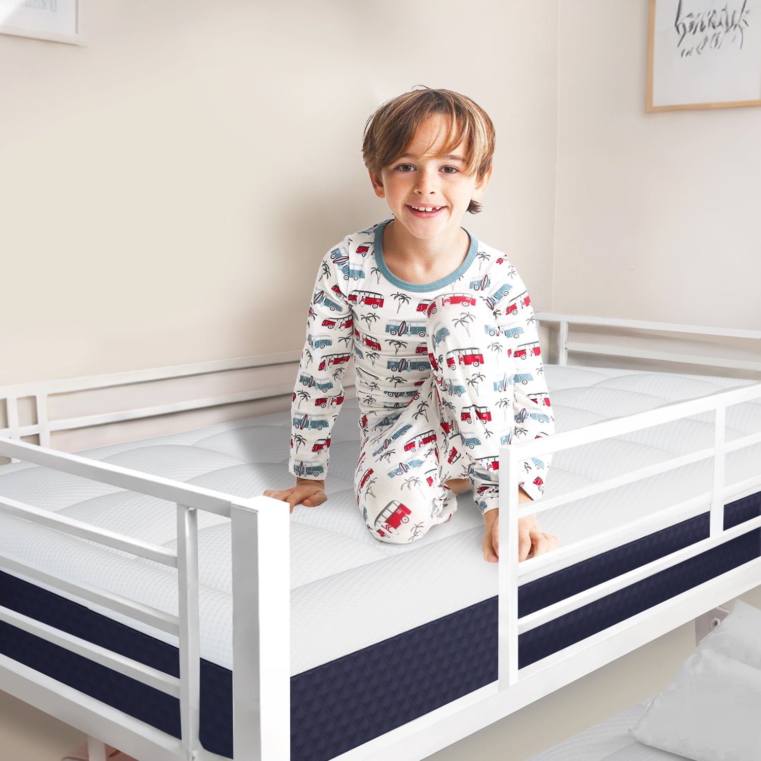 ELEMUSE 6 inch Twin Mattress, Gel Memory Foam Pillowtop for Kids and Adults, CertiPUR-US Certified, Fiberglass-Free