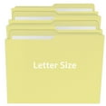 thumbnail image 6 of UBMOVE uOffice Letter Size 1/2 Cut Tab File Jackets 100 Count, Yellow, 1 Pack, 6 of 9