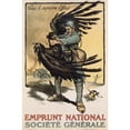 thumbnail image 2 of Marcel Falter 11x14 Black Ornate Wood Framed Double Matted Museum Art Print Titled: National Loan. Societe Generale. for the Supreme Effort (1918), 2 of 5