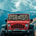 thumbnail image 2 of Uorisanigo Windshield Sun Shade Car Sunshade for Jeep Wrangler, Compass, Gladiator & Renegade,Camo Hunting Print Sun Shade Windshield Cover for Jeep,UV Ray & Heat Block, 2 of 7