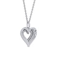 thumbnail image 2 of Imperial Sterling Silver 1/10Ct TDW Diamond Accent Heart Pendant Necklace for Women, 2 of 8