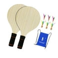 thumbnail image 4 of Lipstore Badminton Wooden Paddles Set with 2 Rackets for Children Adults Multipurpose, 4 of 8