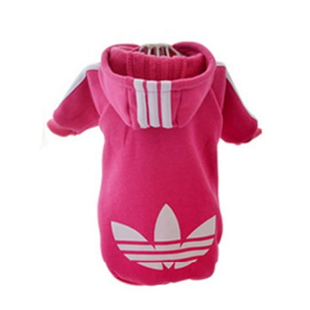 - Pet Puppy Dog Cat Coat Clothes Hoodie Sweater Costumes Pink L
