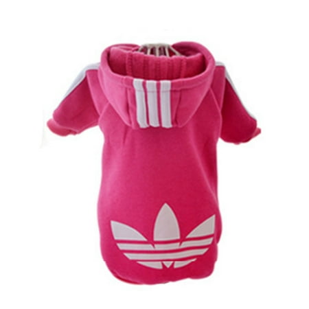 Pet Puppy Dog Cat Coat Clothes Hoodie Sweater Costumes Pink