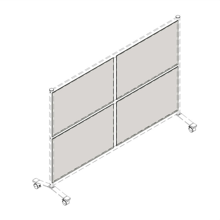 Lorell Adaptable Panel Divider - Acrylic - Clear - 1 Each Lorell Adaptable Panel Divider - Acrylic - Clear - 1 Each