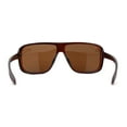 thumbnail image 4 of Mens Oversize European Design Racer Plastic Fashion Sunglasses All Brown, 4 of 4