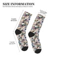 thumbnail image 3 of KLL Colorful Flowers Print Cool Socks Men's Women's Crew Socks Funny Crazy Novelty Stockings, 3 of 7